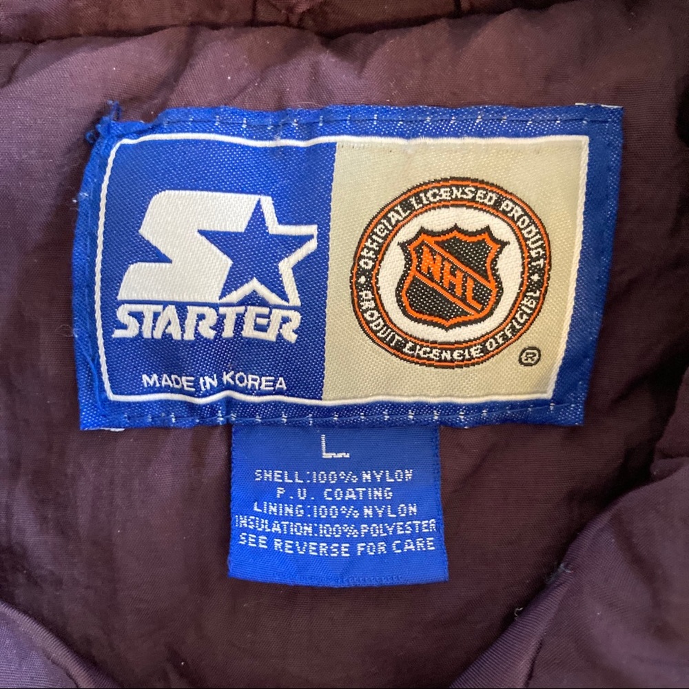 90s Anaheim Mighty Ducks Starter Jacket Large - Picture 6 of 8